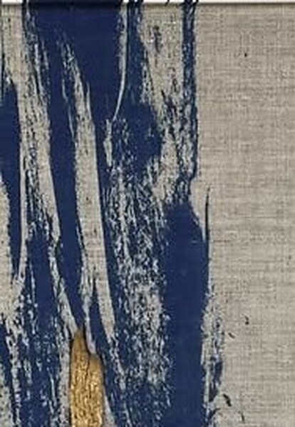 «Memorias Visibles III», cianotipia sobre lino de Sara Tana